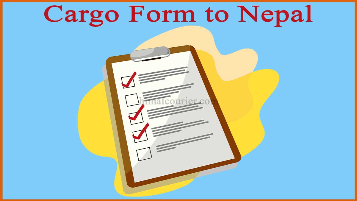 Cargo Form to Nepal